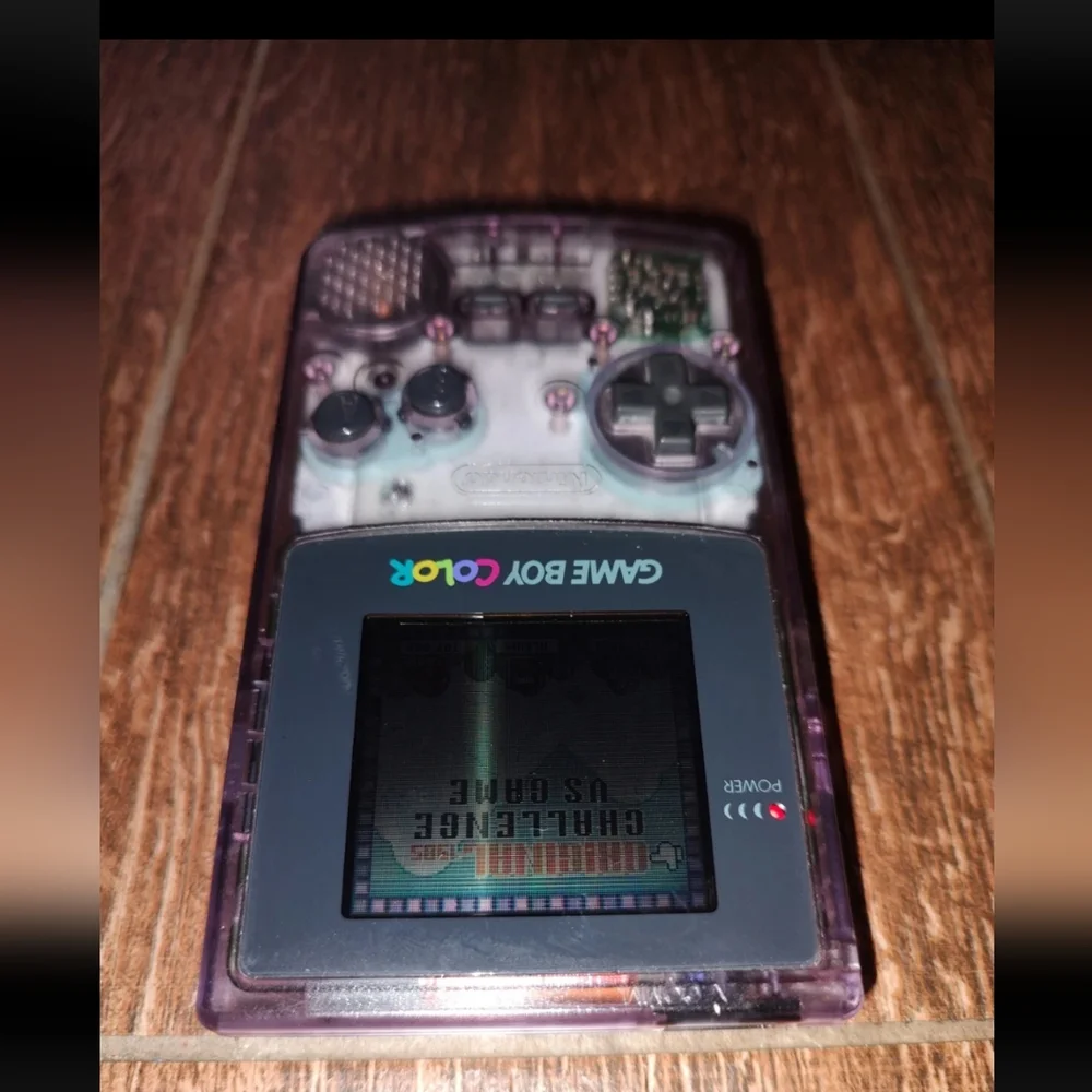 Nintendo Game Boy Color Handheld Console CGB-001 - Atomic Purple Super Mario Bro
